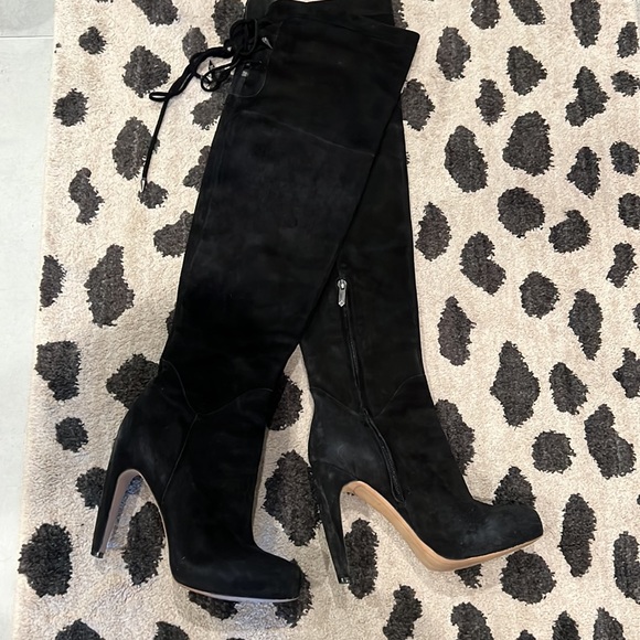 Sam Edelman 🖤 KAYLA Platform Over Knee Thigh High Heeled Boot 8 - Picture 5 of 11
